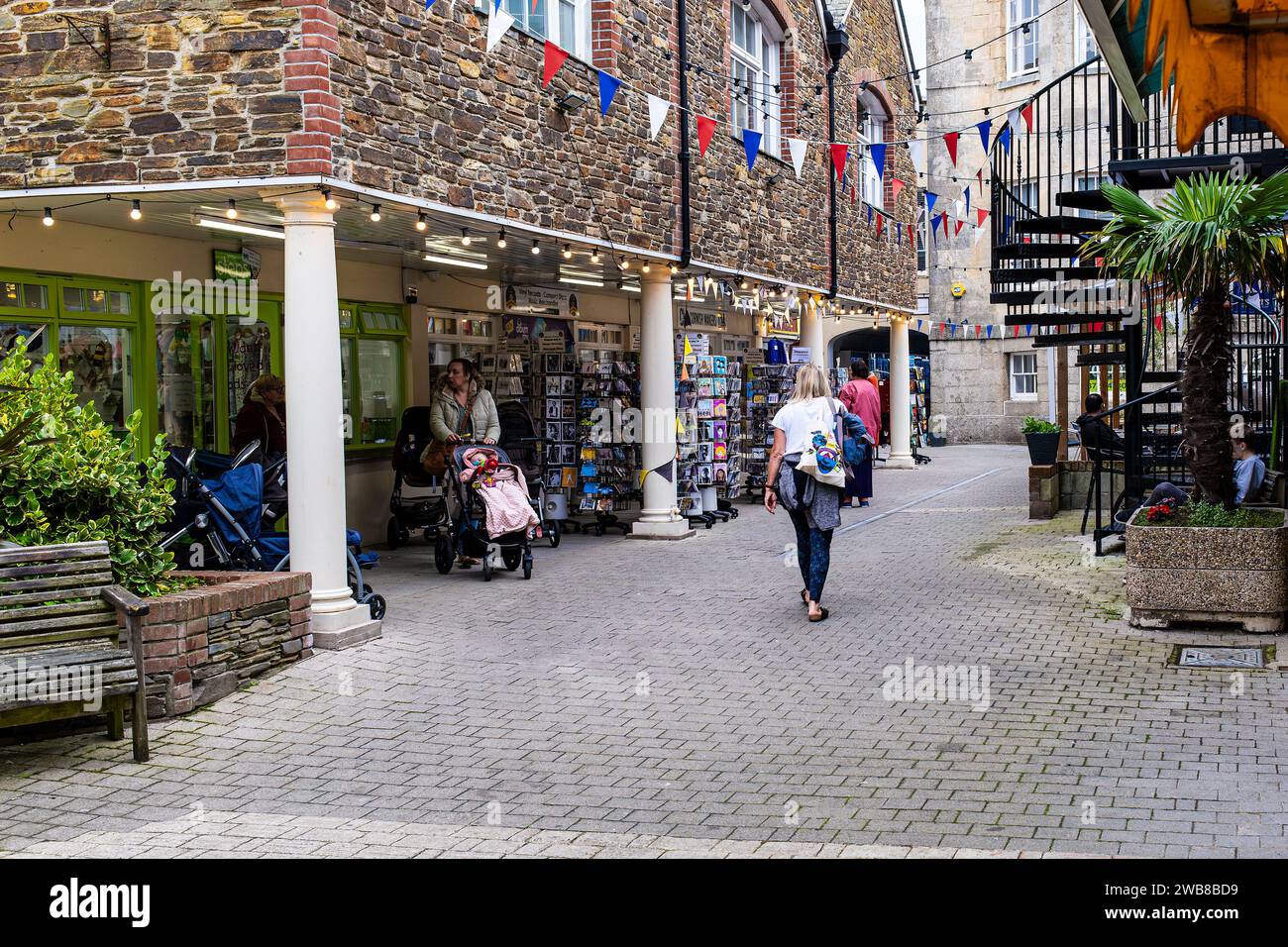 Tinners Court nel centro di Truro City in Cornovaglia, nel Regno Unito. Foto Stock