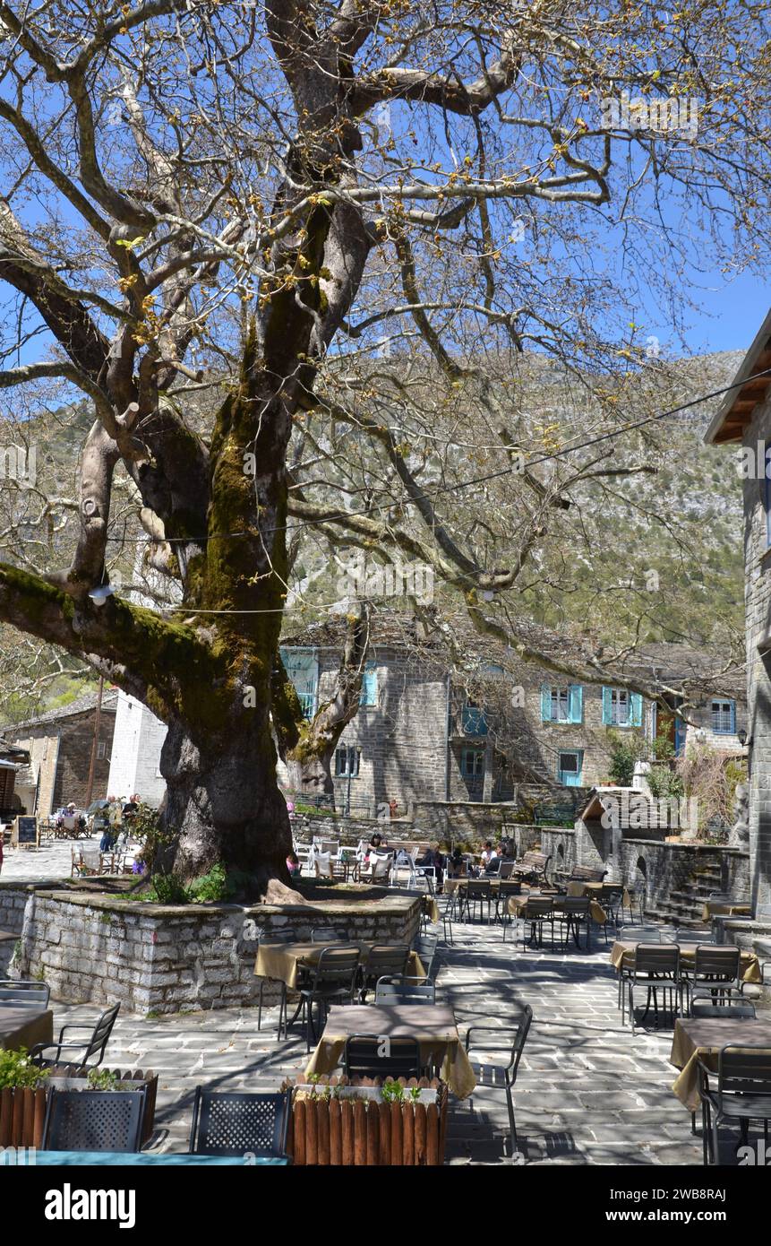 Grecia, nord-occidentale, regione dell'Epiro, monumento Ioannina Kalpaki, Zagoria vilagges, Kipoi e Tsepelovo Foto Stock
