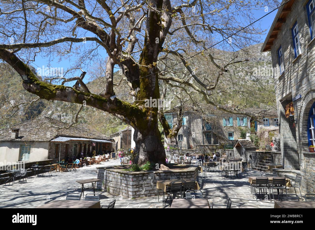 Grecia, nord-occidentale, regione dell'Epiro, monumento Ioannina Kalpaki, Zagoria vilagges, Kipoi e Tsepelovo Foto Stock