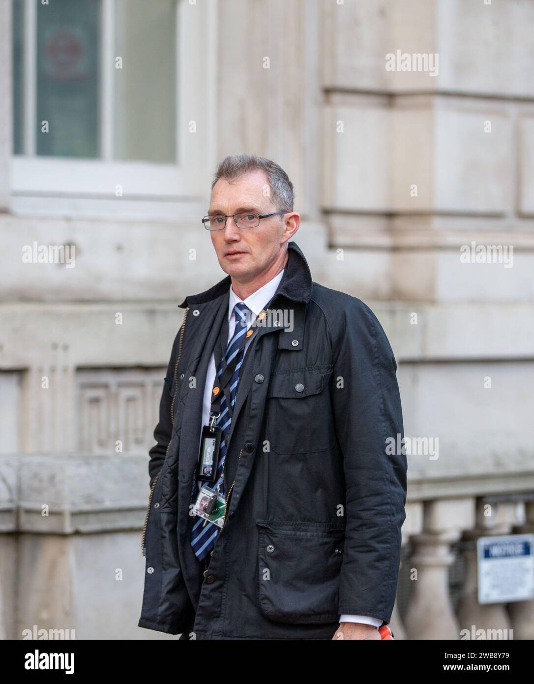 Londra, Regno Unito. 9 gennaio 2023. David TC Davies, segretario gallese è visto in Whitehall Credit: Richard Lincoln/Alamy Live News Foto Stock