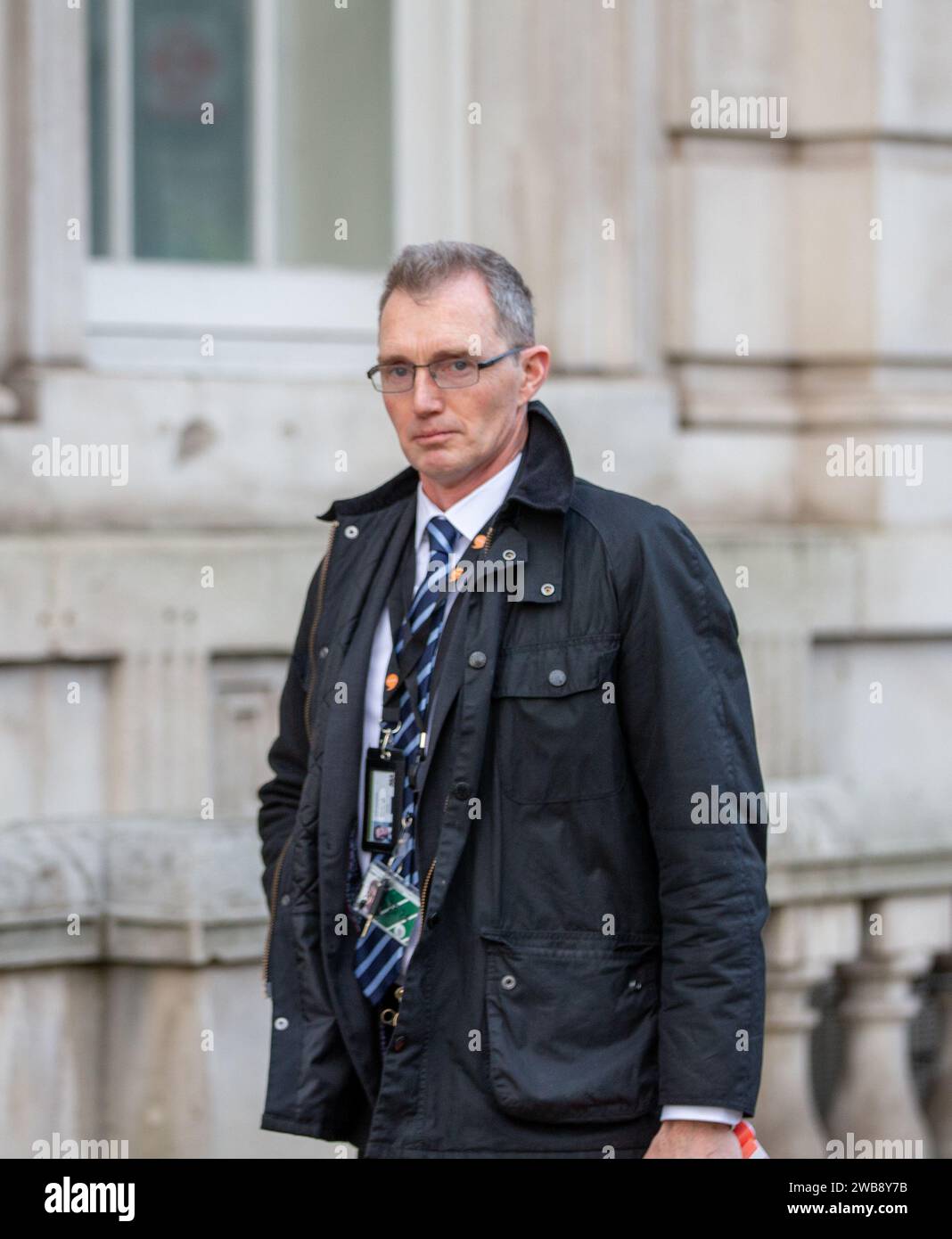 Londra, Regno Unito. 9 gennaio 2023. David TC Davies, segretario gallese è visto in Whitehall Credit: Richard Lincoln/Alamy Live News Foto Stock