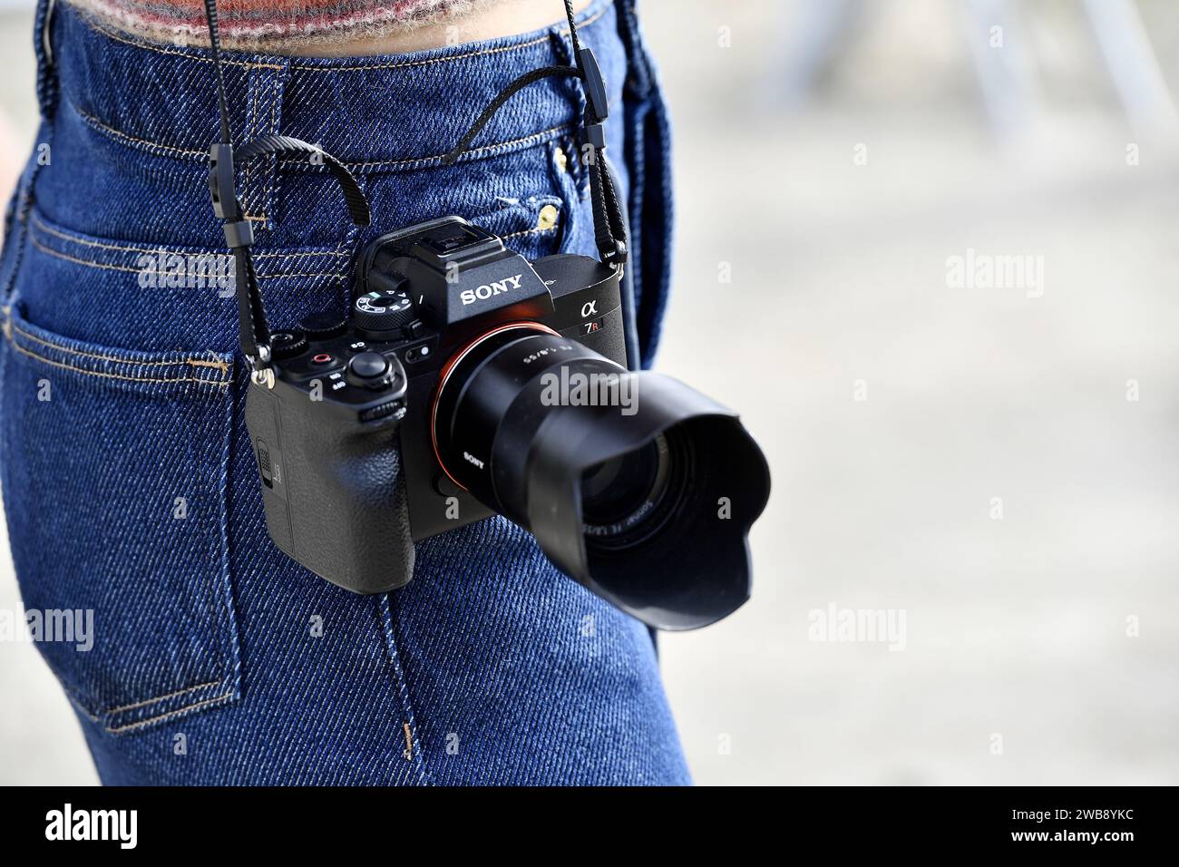 Tendenze Street Style alla settimana della moda di Parigi - Parigi - Francia Foto Stock