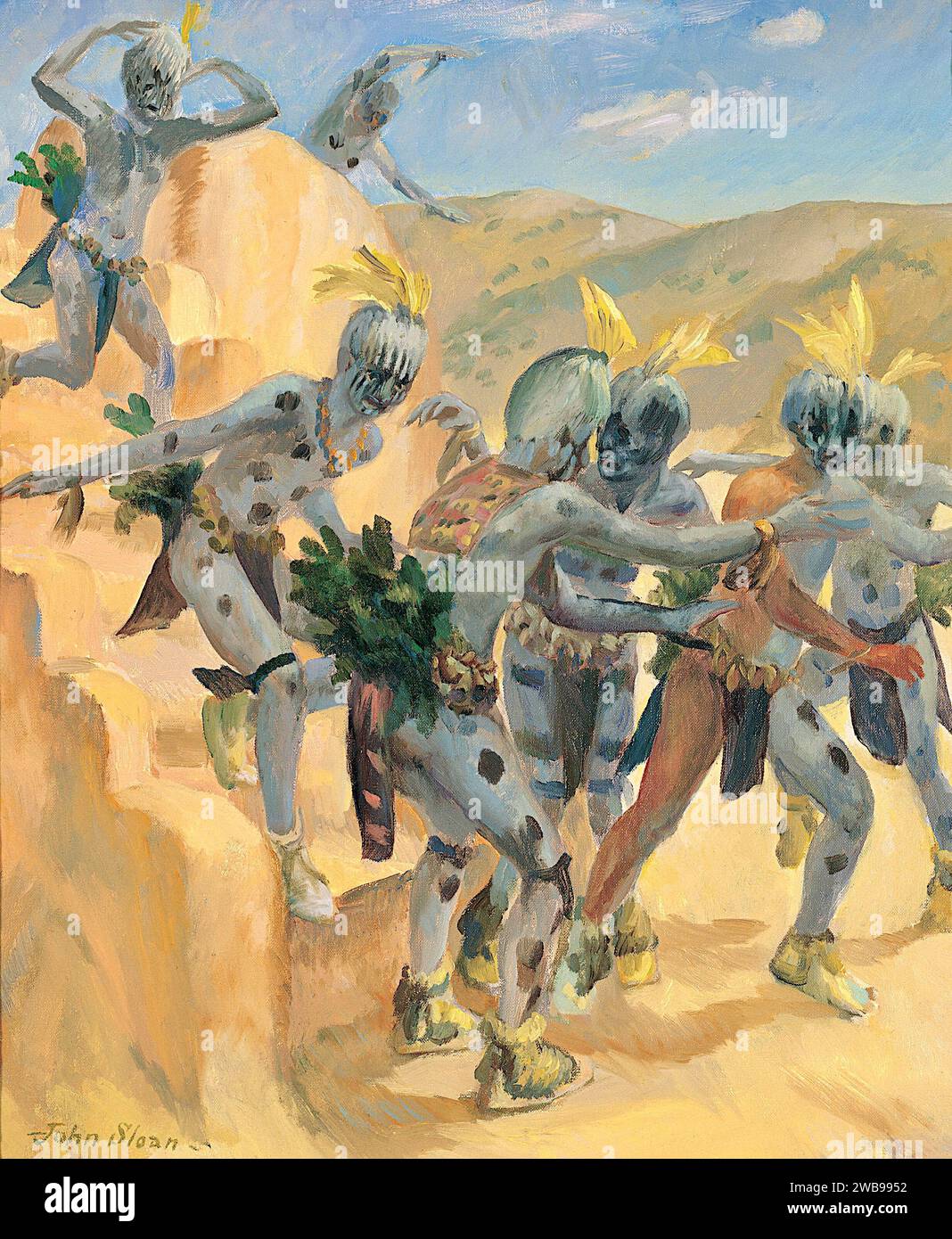 John Sloan - spiriti ancestrali (The Koshare) - 1919 Foto Stock