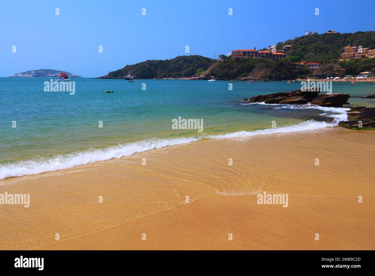 Spiaggia del Brasile - Spiaggia di Joao Fernando a Buzios (stato di Rio de Janeiro). Foto Stock