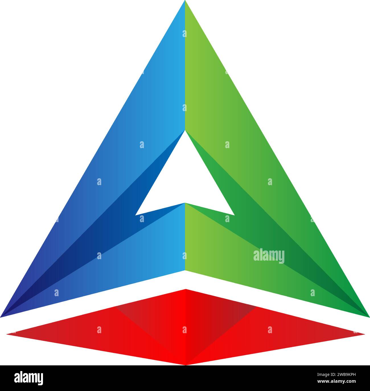 Un triangolo o Un logo Illustrazione Vettoriale