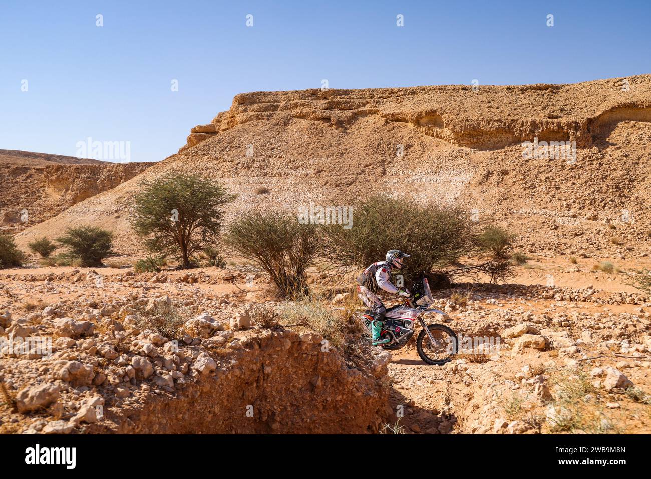 78 HONGYI Zhao (chn), Wu PU D hai Dao Rally Team, KTM, Moto, azione durante la fase 4 della Dakar 2024 il 9 gennaio 2024 tra al Salamiya e al-Hofuf, Arabia Saudita Foto Stock