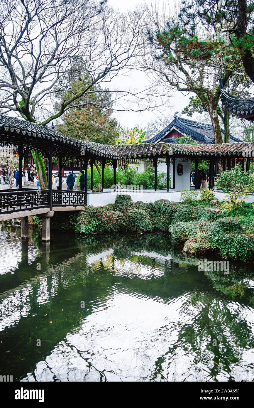 Suzhou, Cina: Umile giardino degli amministratori Foto Stock