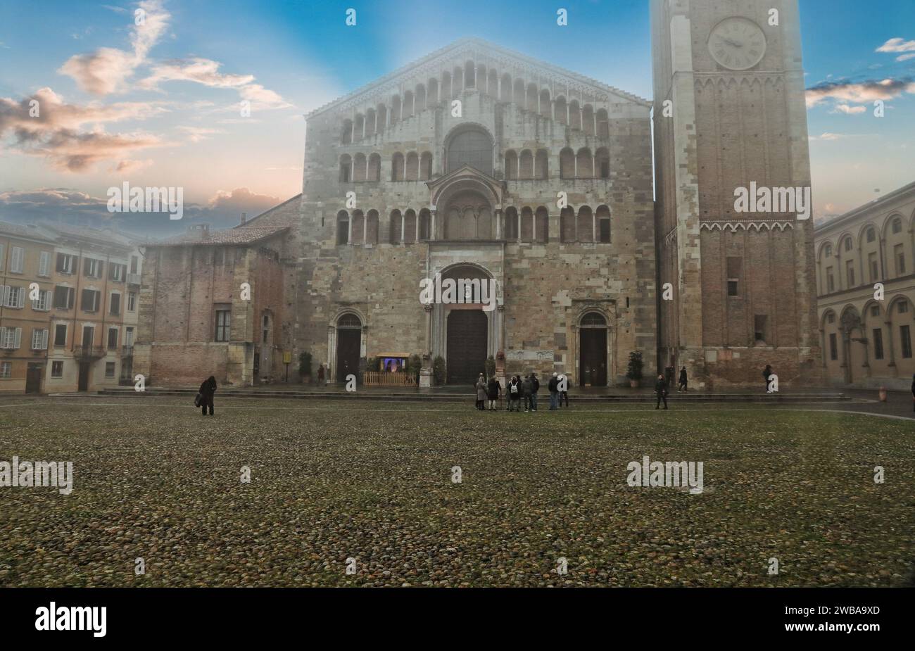 Palazzo della Pilotta nel centro storico di Parma, regione Emilia Romagna, Italia Foto Stock