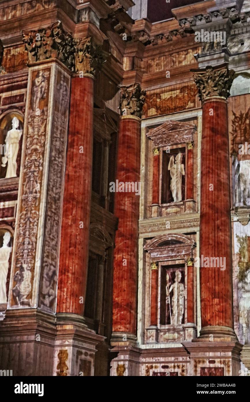 Palazzo della Pilotta nel centro storico di Parma, regione Emilia Romagna, Italia Foto Stock