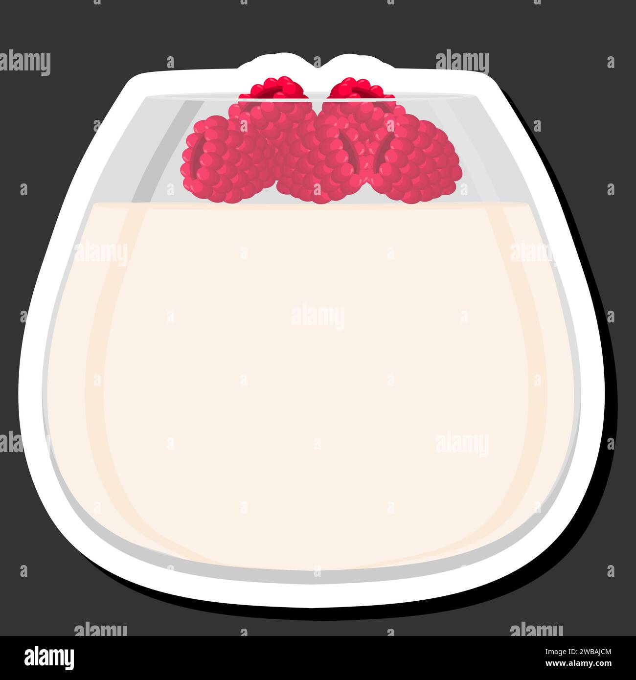Illustrazione del dolce e gustoso budino a tema composto da vari ingredienti, budino di diversi alimenti commestibili, budino di design per questo pasto fresco Illustrazione Vettoriale