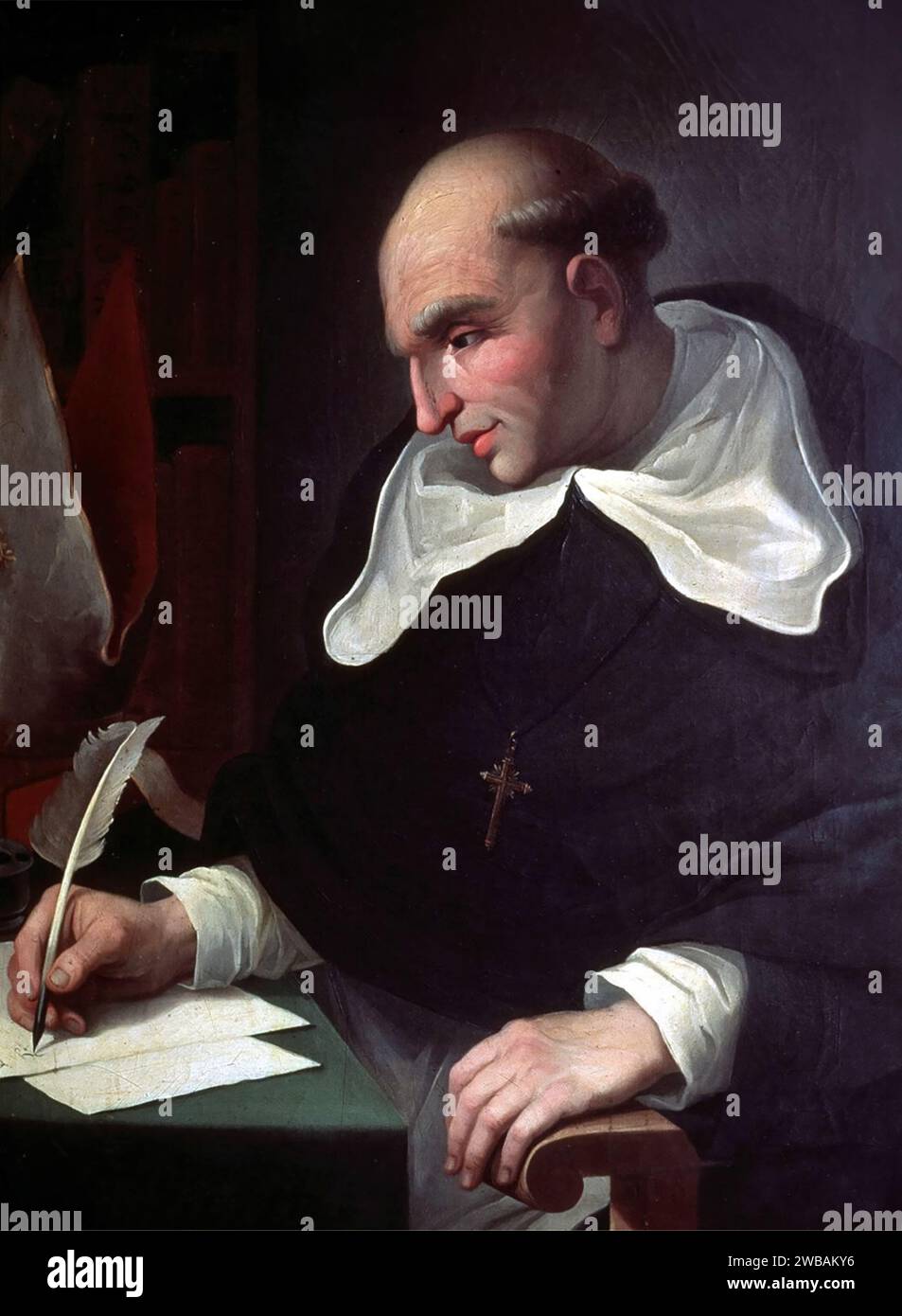 Bartolome de las Casas. Ritratto del sacerdote e scrittore spagnolo, Bartolomé de las Casas, (1484-1566) , anonimo, olio su tela, XVI secolo Foto Stock