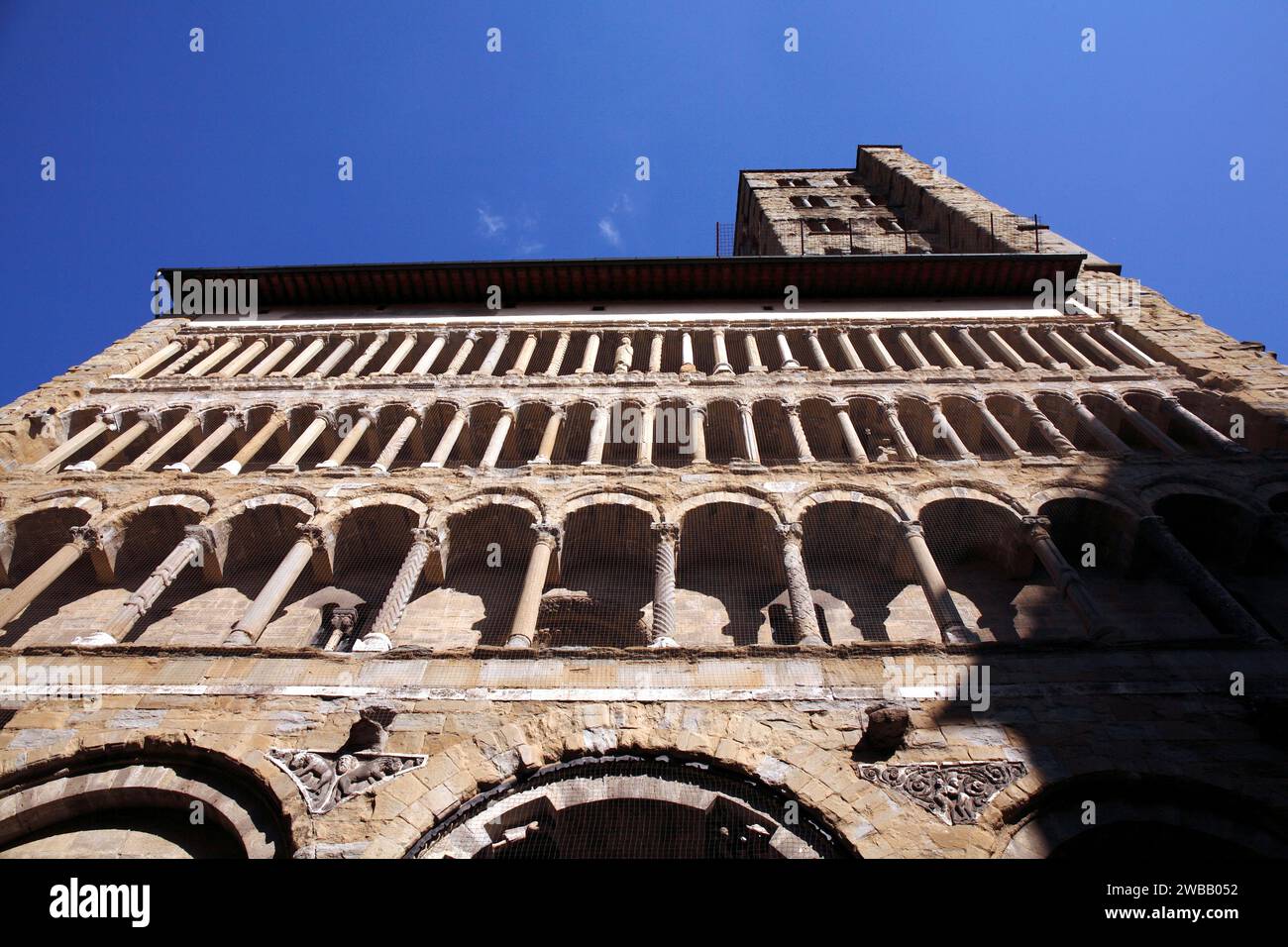 Italia Toscana Chiesa di Arezzo Santa Maria della Pieve Foto Stock