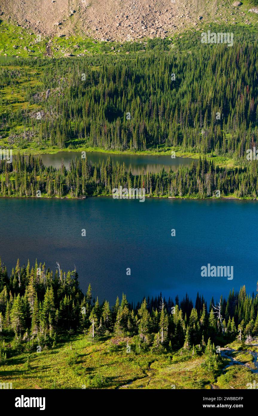 Lago di nascosto, il Glacier National Park Montana Foto Stock