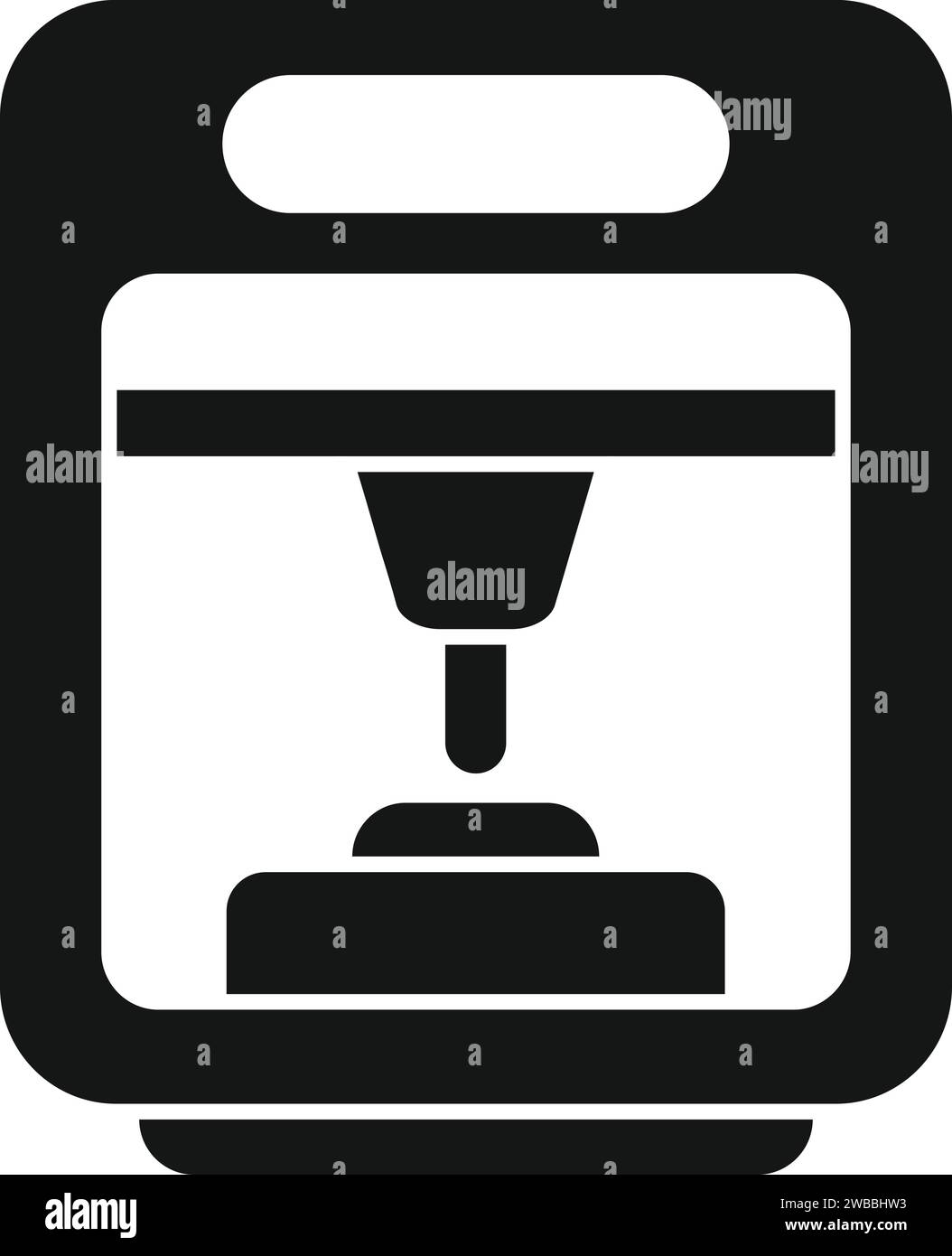 Icona monitoraggio bioprinting vettore semplice. Occhio al futuro. Stampa medica di organi Illustrazione Vettoriale