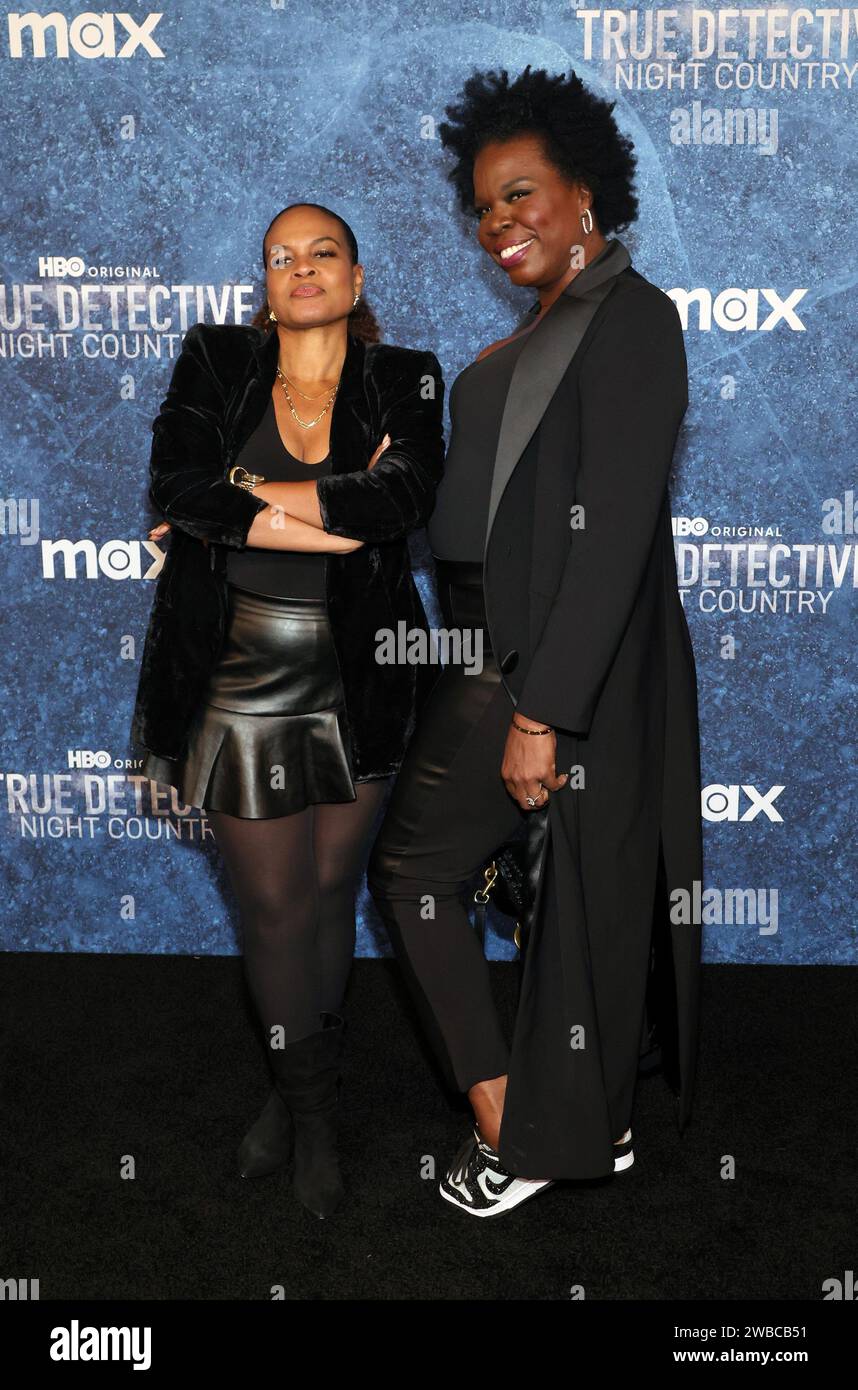 Los Angeles, CA. 9 gennaio 2024. Leslie Jones alla premiere di HBO Original True Detective: Night Country al Paramount Theater di Los Angeles, California, il 9 gennaio 2024. Crediti: Faye Sadou/Media Punch/Alamy Live News Foto Stock