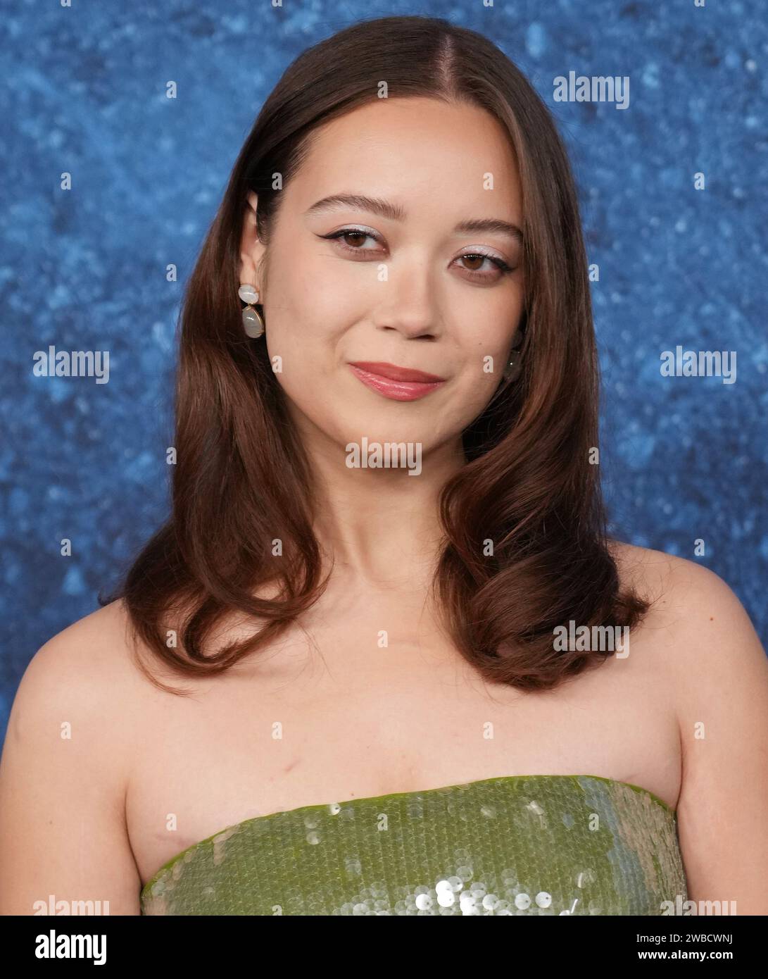 Los Angeles, USA. 9 novembre 2024. Laufey arriva al TRUE DETECTIVE: NIGHT COUNTRY Premiere dell'HBO Original tenutosi al Paramount Theatre di Los Angeles, CALIFORNIA, martedì 9 gennaio 2024. (Foto di Sthanlee B. Mirador/Sipa USA) credito: SIPA USA/Alamy Live News Foto Stock