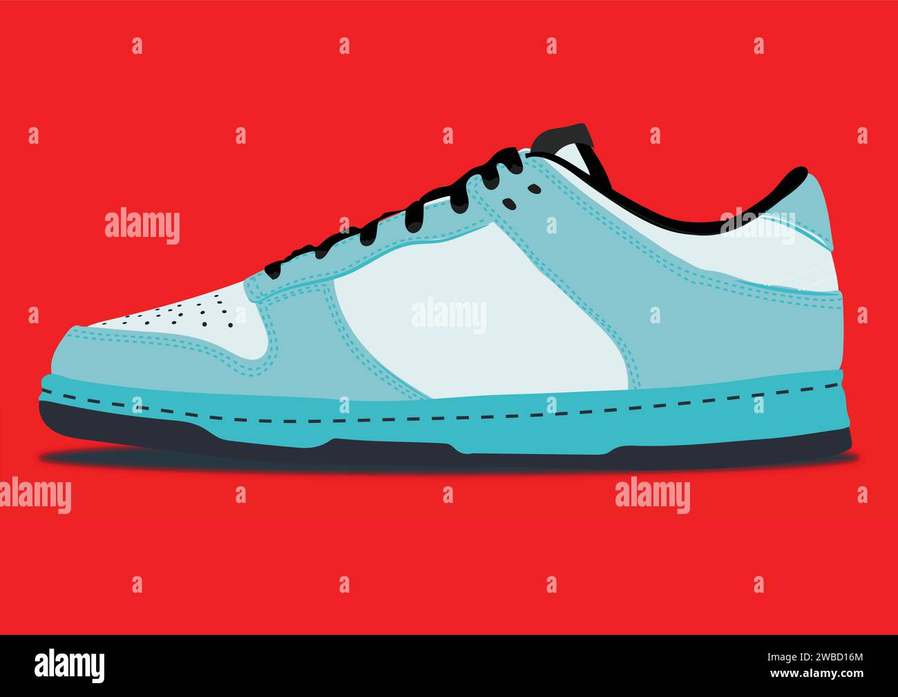 Illustrazione vettoriale di scarpe da ginnastica da uomo e icona delle calzature. Illustrazione Vettoriale