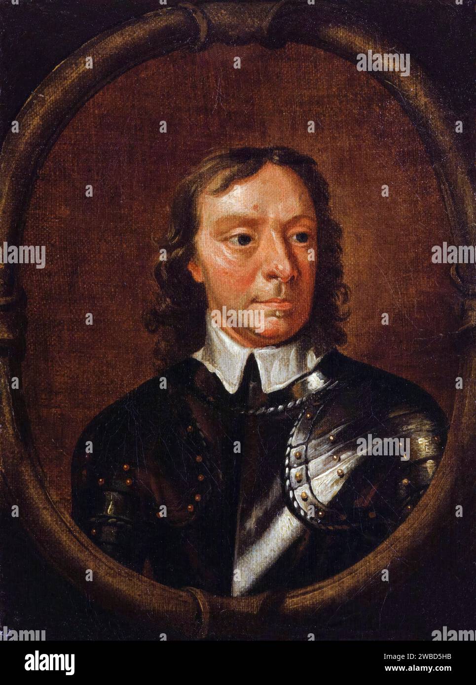 Oliver Cromwell (1599-1658), ritratto dipinto ad olio su tela dopo Samuel Cooper, 1656-1699 Foto Stock