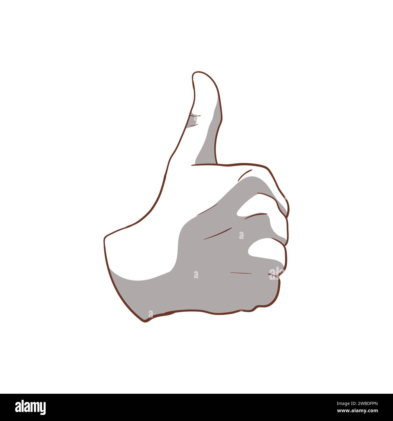 Gesti delle mani illustrazioni di cartoni animati vettoriali Illustrazione Vettoriale