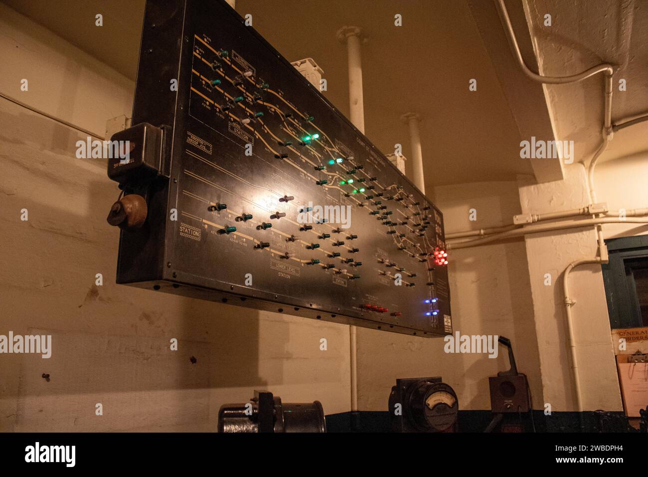 L'interno del Transit Museum di Brooklyn, New York, Stati Uniti Foto Stock