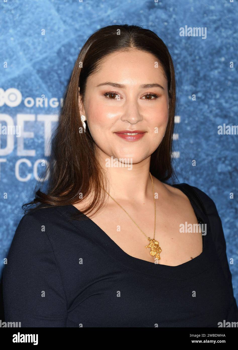 Los Angeles, California, USA. 9 gennaio 2024. Nivi Pedersen partecipa alla prima di Los Angeles della Warner Bros. "True Detective: Night Country" al Paramount Theatre il 9 gennaio 2024 a Los Angeles, California. Crediti: Jeffrey Mayer/JTM Photos/Media Punch/Alamy Live News Foto Stock