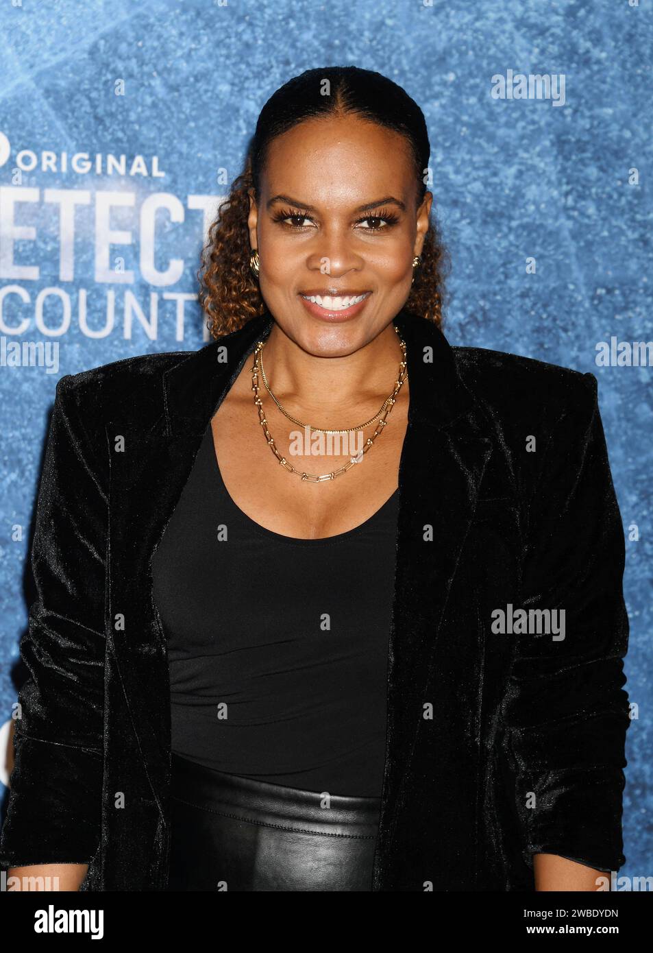 Los Angeles, California, USA. 9 gennaio 2024. Nefetari Spencer partecipa alla prima di Los Angeles della Warner Bros. "True Detective: Night Country" al Paramount Theatre il 9 gennaio 2024 a Los Angeles, California. Crediti: Jeffrey Mayer/JTM Photos/Media Punch/Alamy Live News Foto Stock