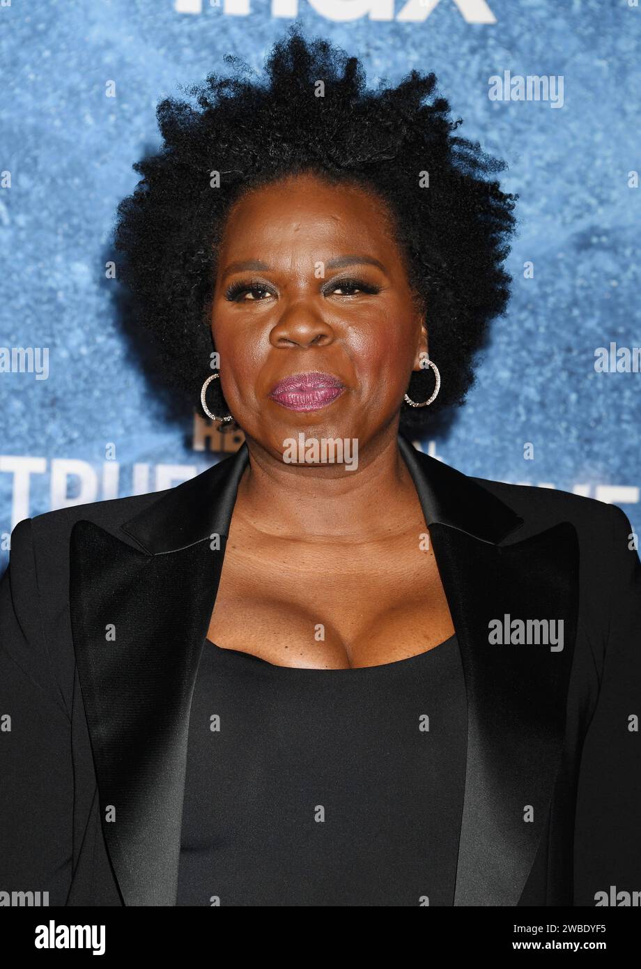 Los Angeles, California, USA. 9 gennaio 2024. Leslie Jones partecipa alla prima di Los Angeles della Warner Bros. "True Detective: Night Country" al Paramount Theatre il 9 gennaio 2024 a Los Angeles, California. Crediti: Jeffrey Mayer/JTM Photos/Media Punch/Alamy Live News Foto Stock