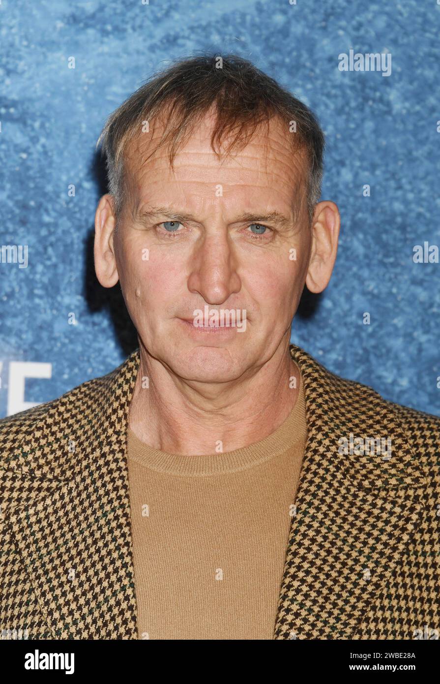 LOS ANGELES, CALIFORNIA - GENNAIO 09: Christopher Eccleston partecipa alla prima di Los Angeles della Warner Bros. "True Detective: Night Country" al Param Foto Stock