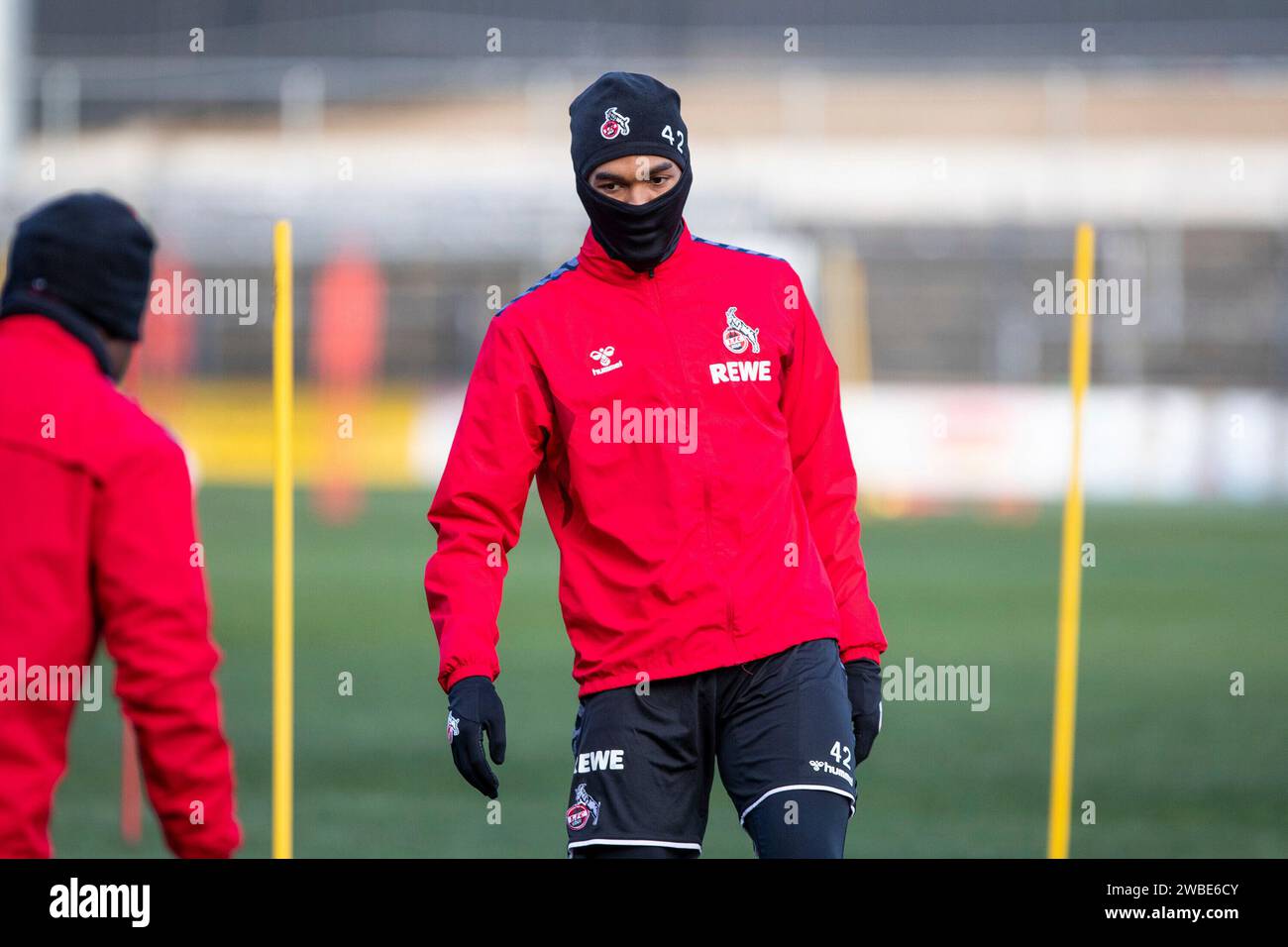 Koeln, Deutschland. 10 gennaio 2024. Damion Downs (1.FC Koeln, 42) 1. FC K?ln, formazione 10.01.2024 credito: dpa/Alamy Live News Foto Stock