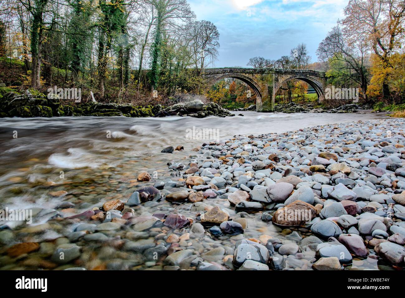 Devil's Bridge, Kirkby Lonsdale, Cumbria, Regno Unito Foto Stock
