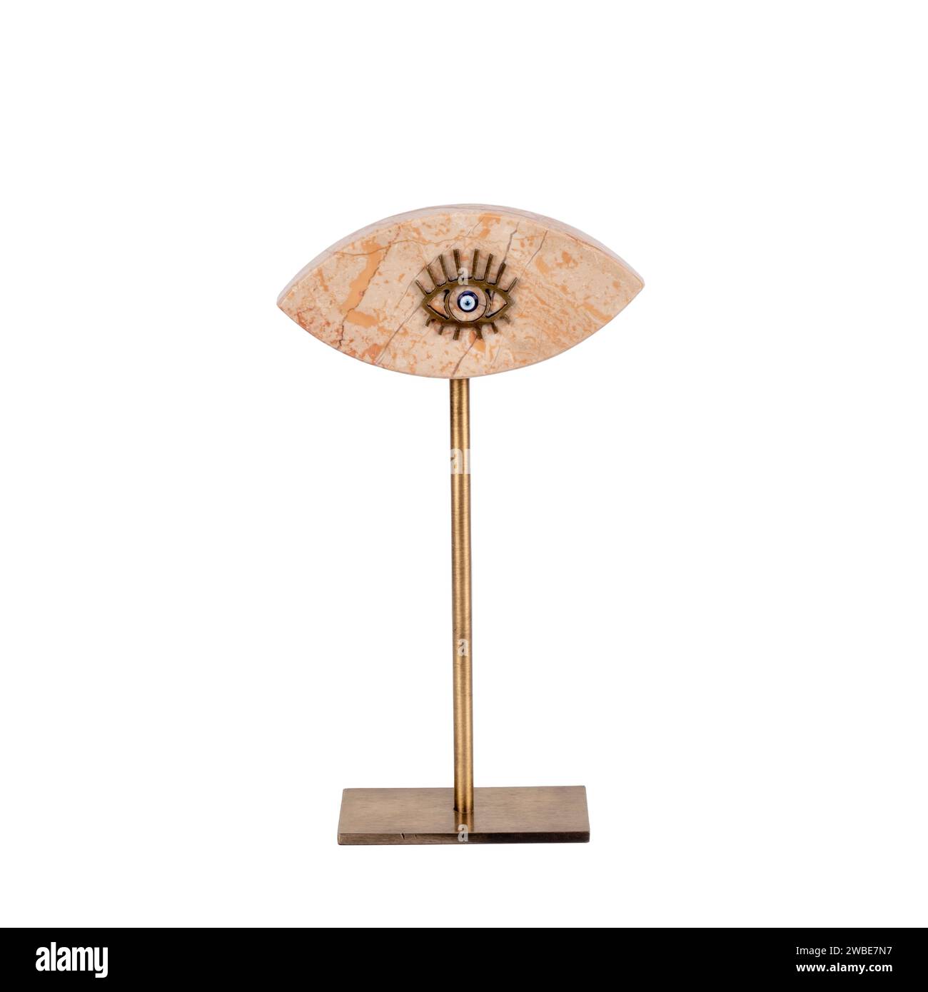 oggetto decorativo di lusso isolato su bianco Foto Stock