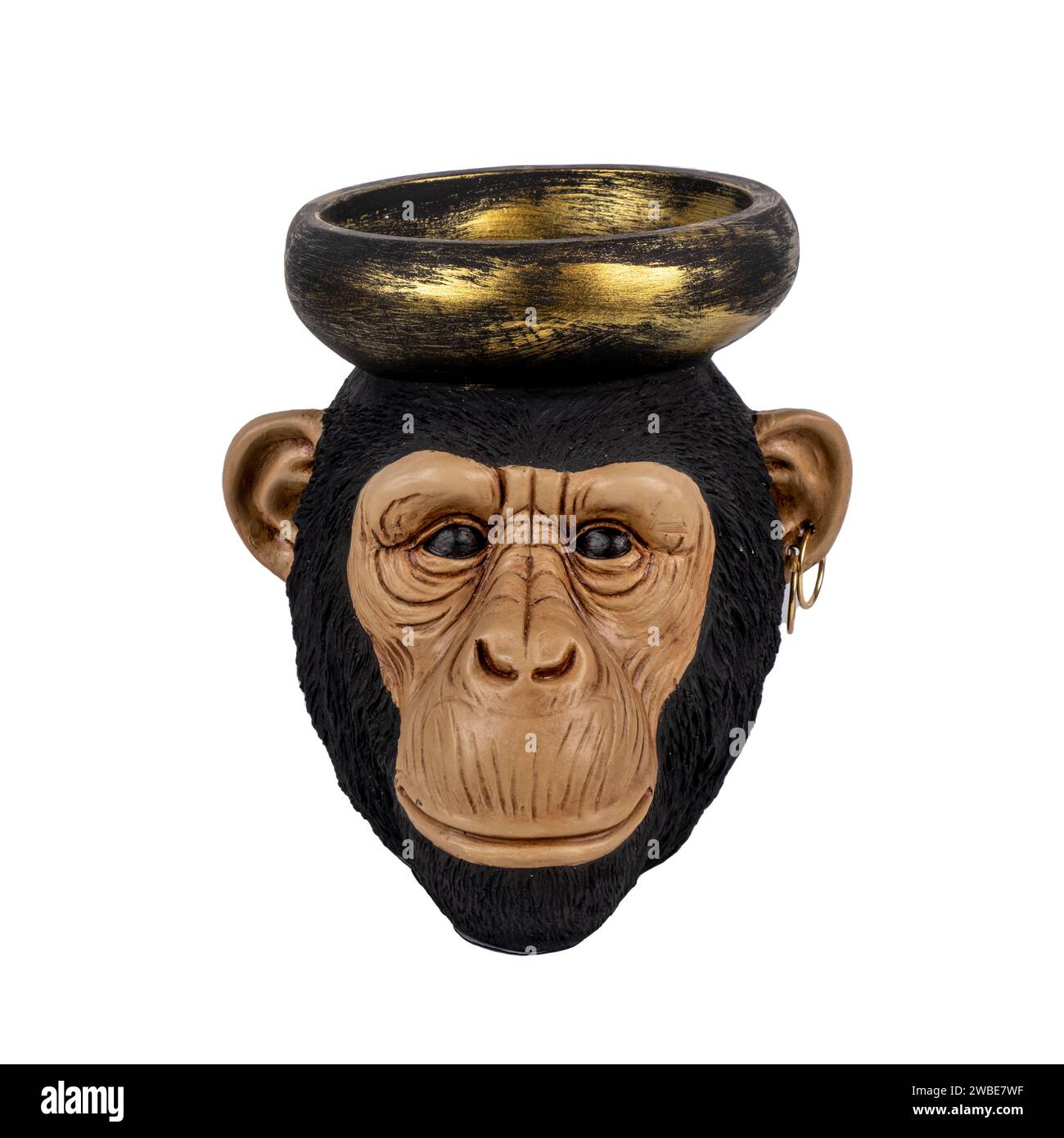 oggetto decorativo di lusso isolato su bianco Foto Stock