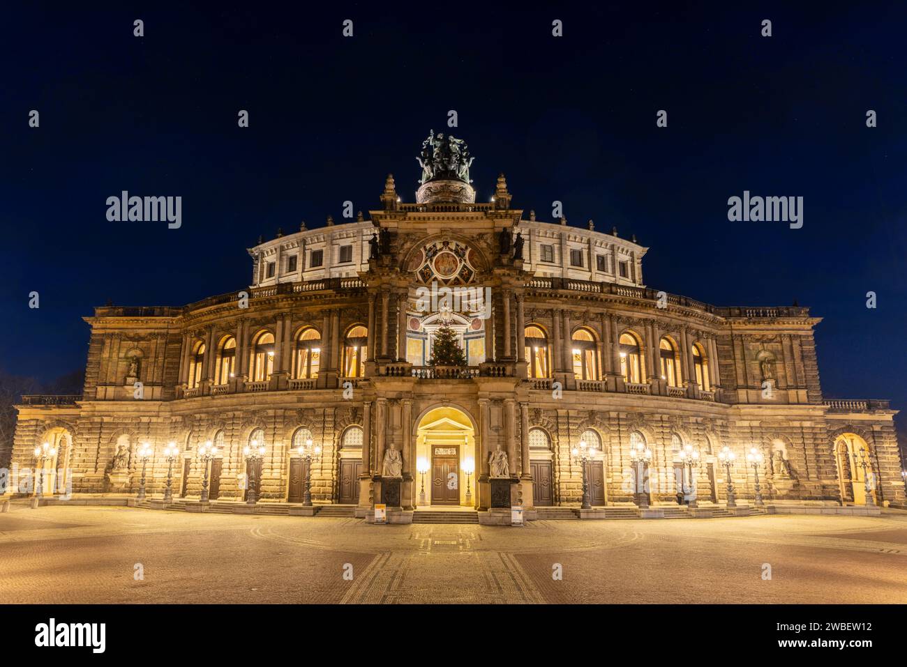 Dresden Semper Oper Foto Stock