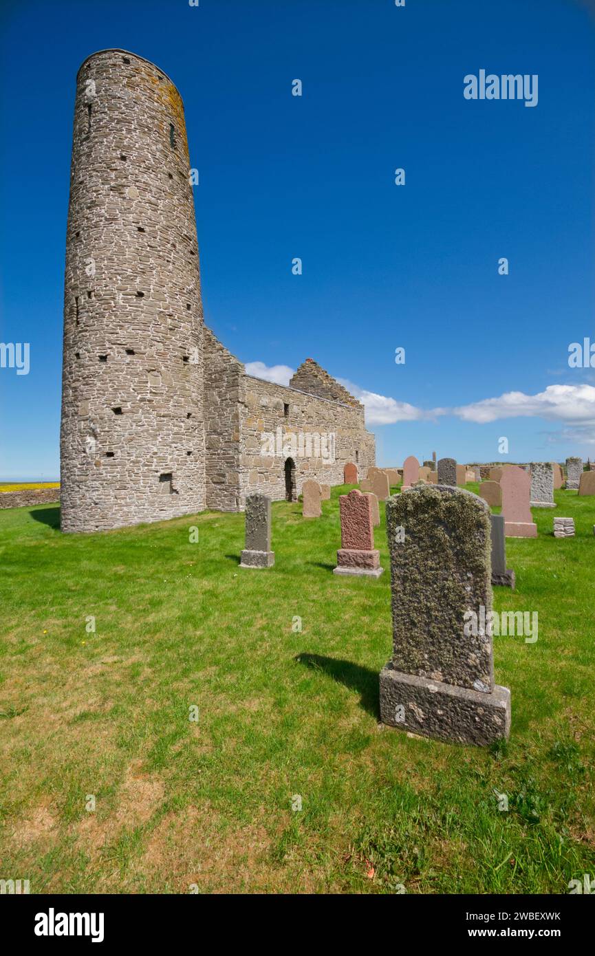Saint Magnus Kirk, Isola di Egilsay Foto Stock