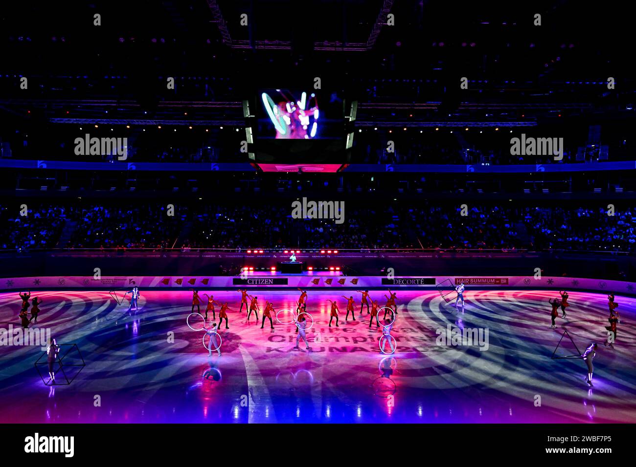 Cerimonia di apertura, ai campionati europei di pattinaggio di figura ISU 2024, presso l'Algiris Arena, il 10 gennaio 2024 a Kaunas, Lituania. Crediti: Raniero Corbelletti/AFLO/Alamy Live News Foto Stock Cerimonia di apertura, ai campionati europei di pattinaggio di figura ISU 2024, presso l'Algiris Arena, il 10 gennaio 2024 a Kaunas, Lituania. Crediti: Raniero Corbelletti/AFLO/Alamy Live News Foto Stock