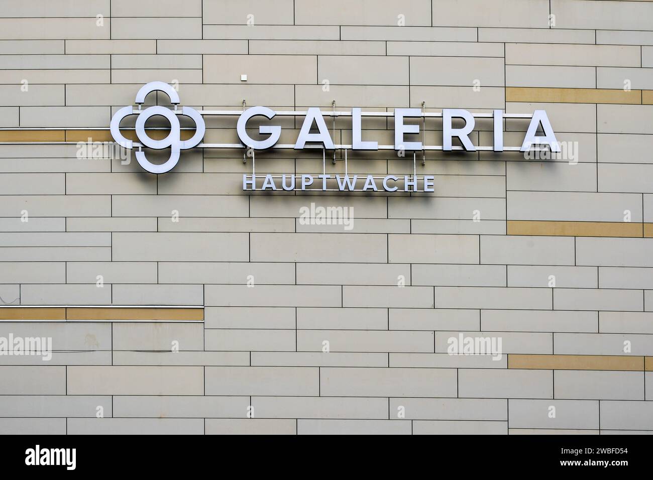 Galeria Karstadt Kaufhof Hauptwache a Francoforte sul meno. Foto Stock