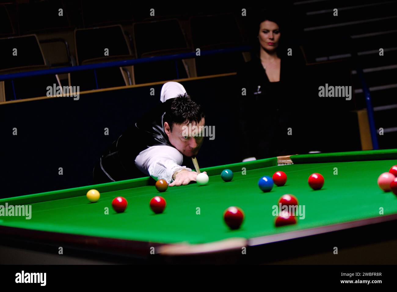 Jimmy White, giocatore professionista di snooker Foto Stock