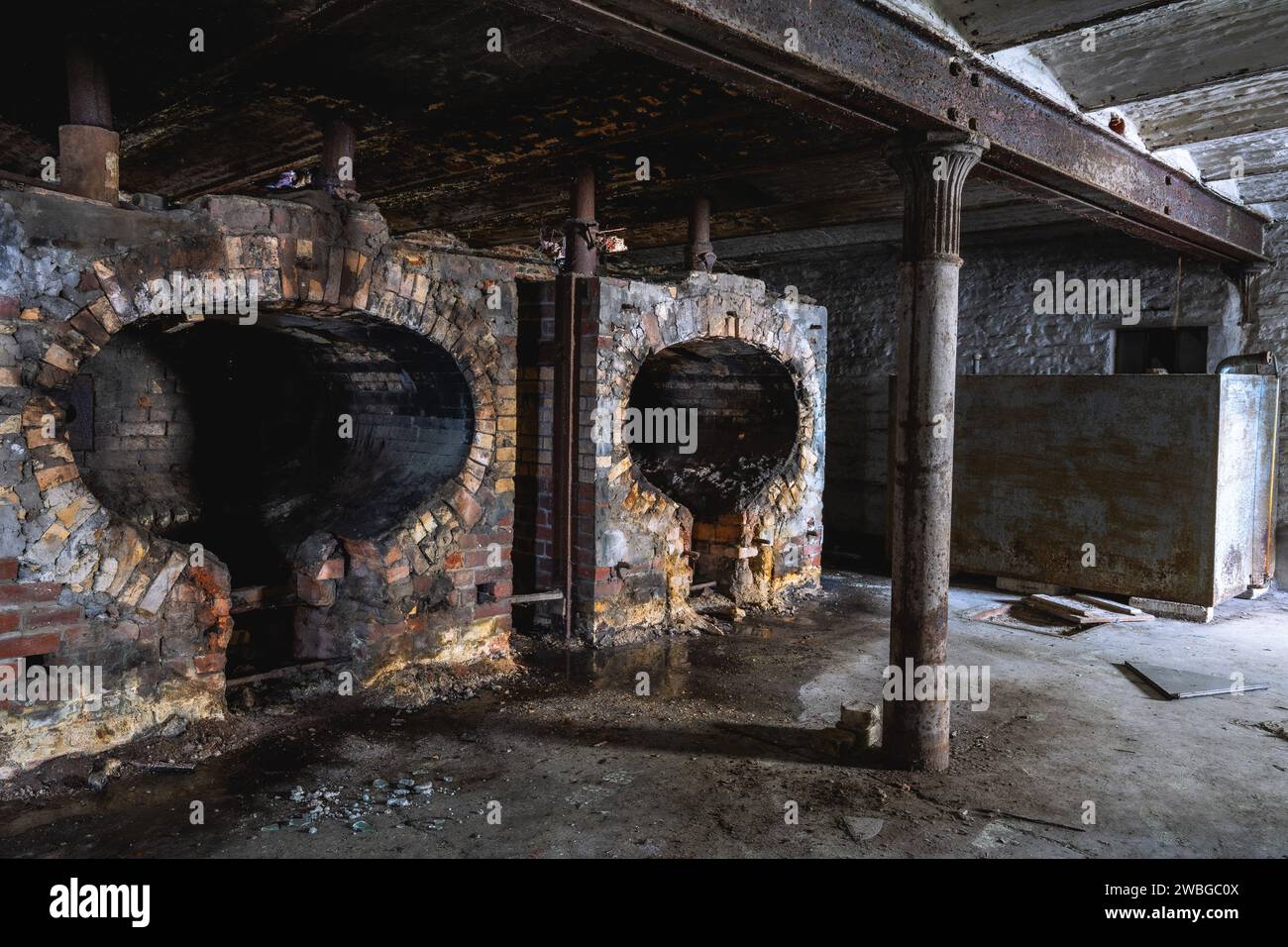 Urban, vecchia fabbrica abbandonata in Belgio. Foto Stock