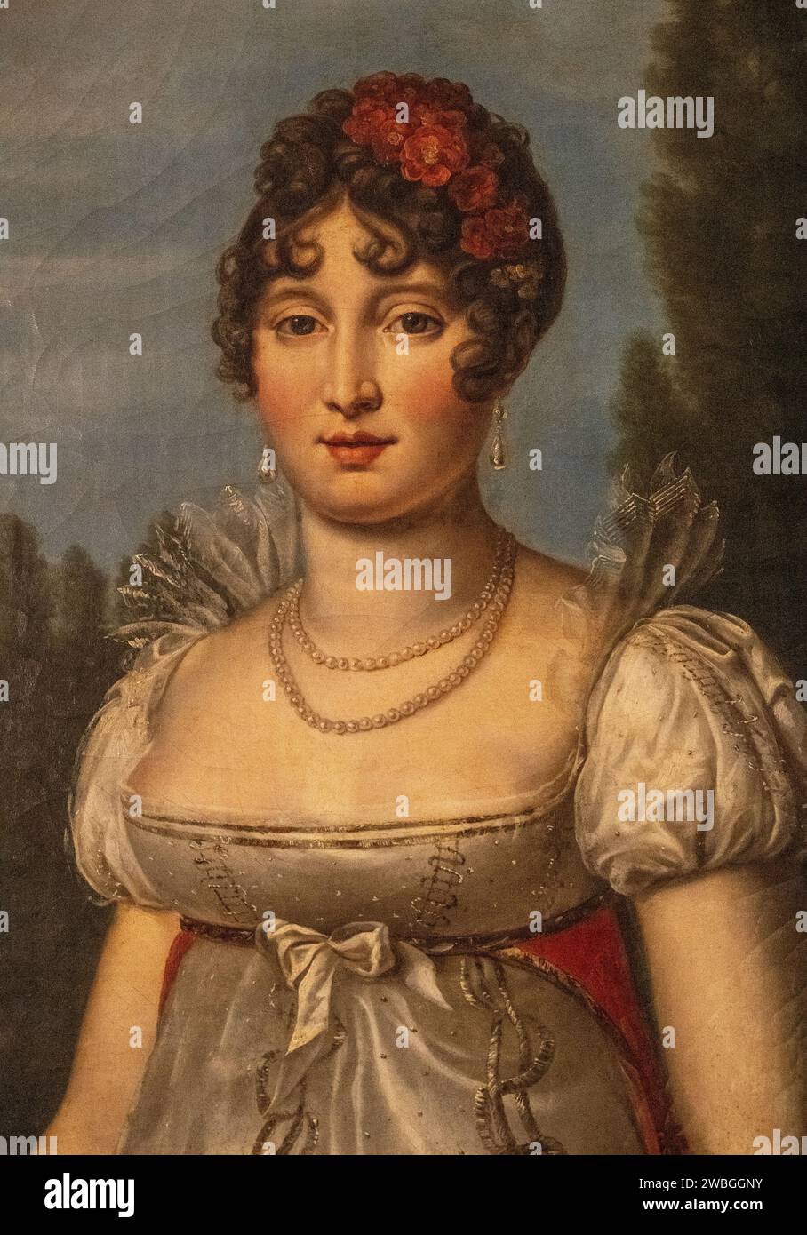 Caroline Bonaparte, sorella di Napoleone, ritratto dipinto nel 1807 Foto Stock