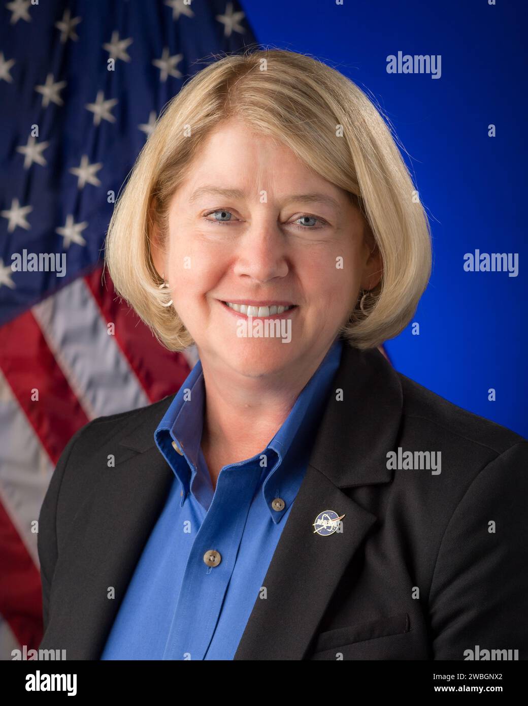 Vice amministratore della NASA Pam Melroy, Ritratto ufficiale, giovedì 2 marzo 2023, Mary W. Jackson, sede centrale della NASA a Washington. Credito fotografico: (NASA/Aubrey Gemignani) Foto Stock