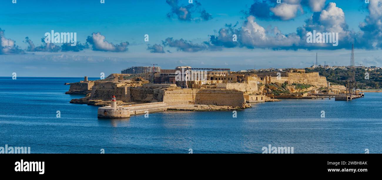 Fort Ricasoli a Kalkara, Malta Foto Stock