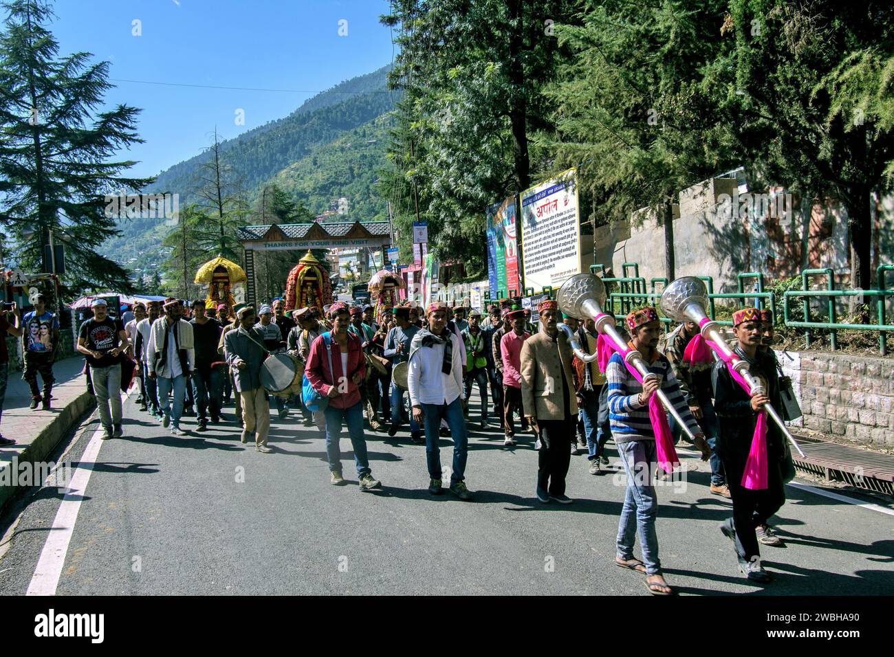 Mega Festival, Dussehra Festivals, Dhalpur Ground, Kullu, Himachal Pradesh, India, Asia Foto Stock