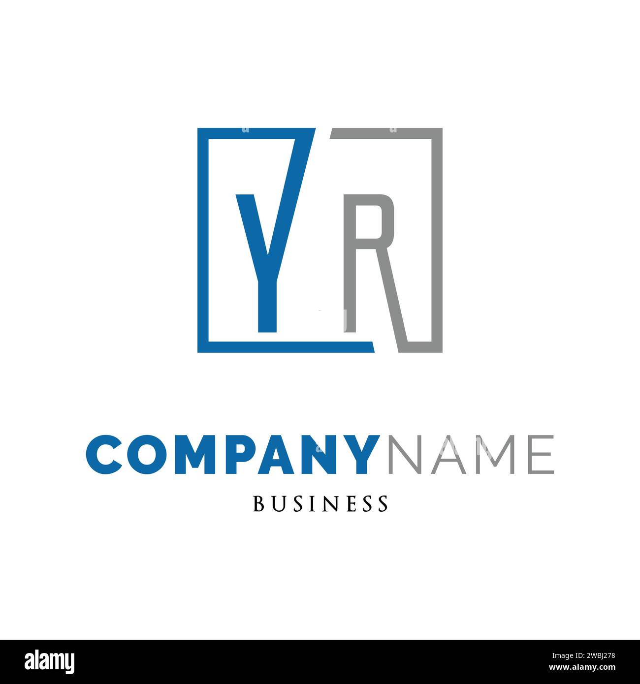 Lettera iniziale icona ANNO modello di progettazione del logo Illustrazione Vettoriale