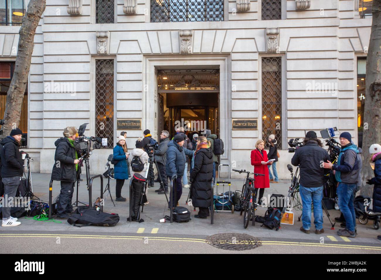 Londra, Inghilterra, Regno Unito. 11 gennaio 2024. Sede dell'inchiesta pubblica dell'ufficio postale nel centro di Londra. (Immagine di credito: © Tayfun salci/ZUMA Press Wire) SOLO USO EDITORIALE! Non per USO commerciale! Foto Stock