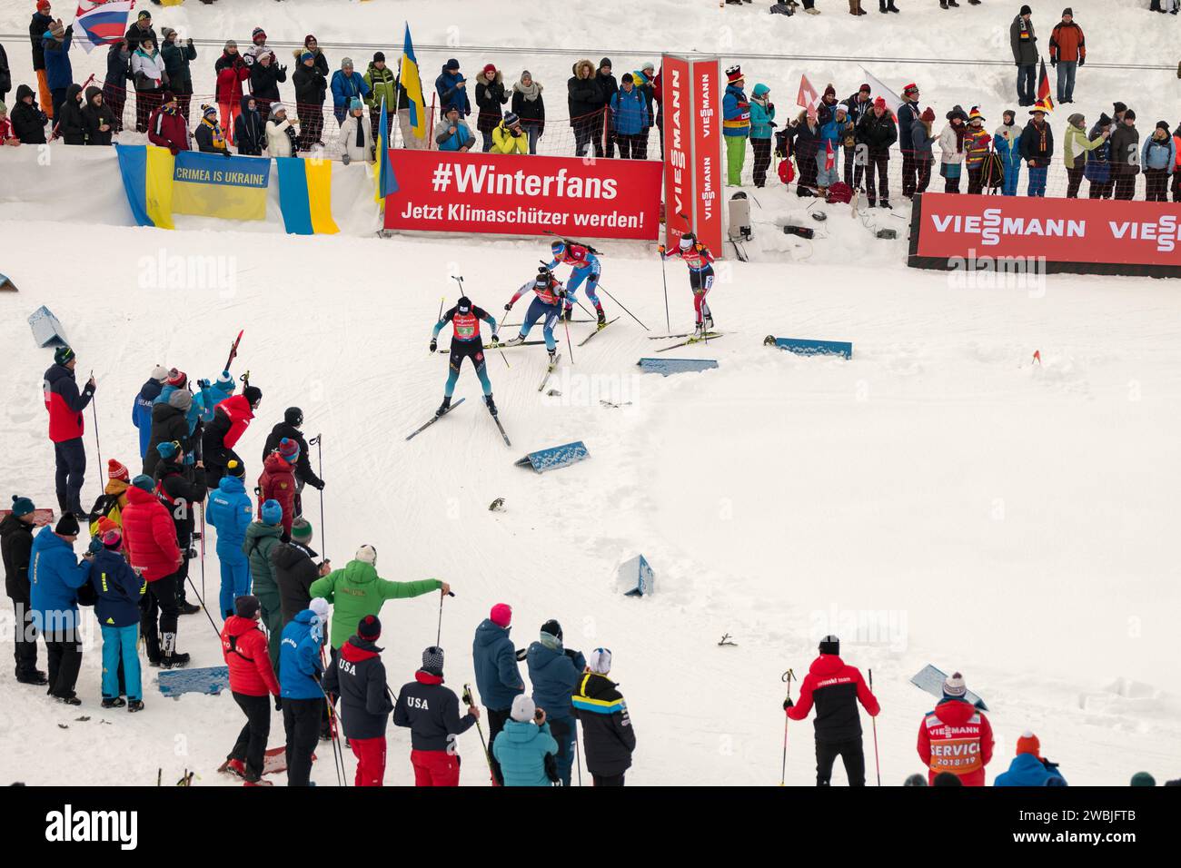Biathlon allgemein Biathlon Welt Cup 4 x 6 KM Staffel der Frauen a Hochfilzen, AM 16.12.2018 Foto Stock