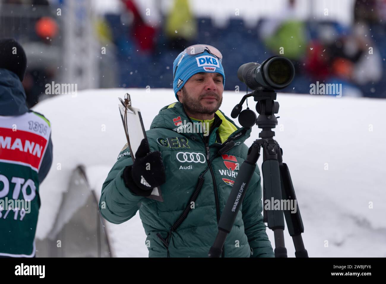 Biathlon Welt Cup 4 x 6 KM Staffel der Frauen a Hochfilzen, Österreich am 16.12.2018 Foto Stock