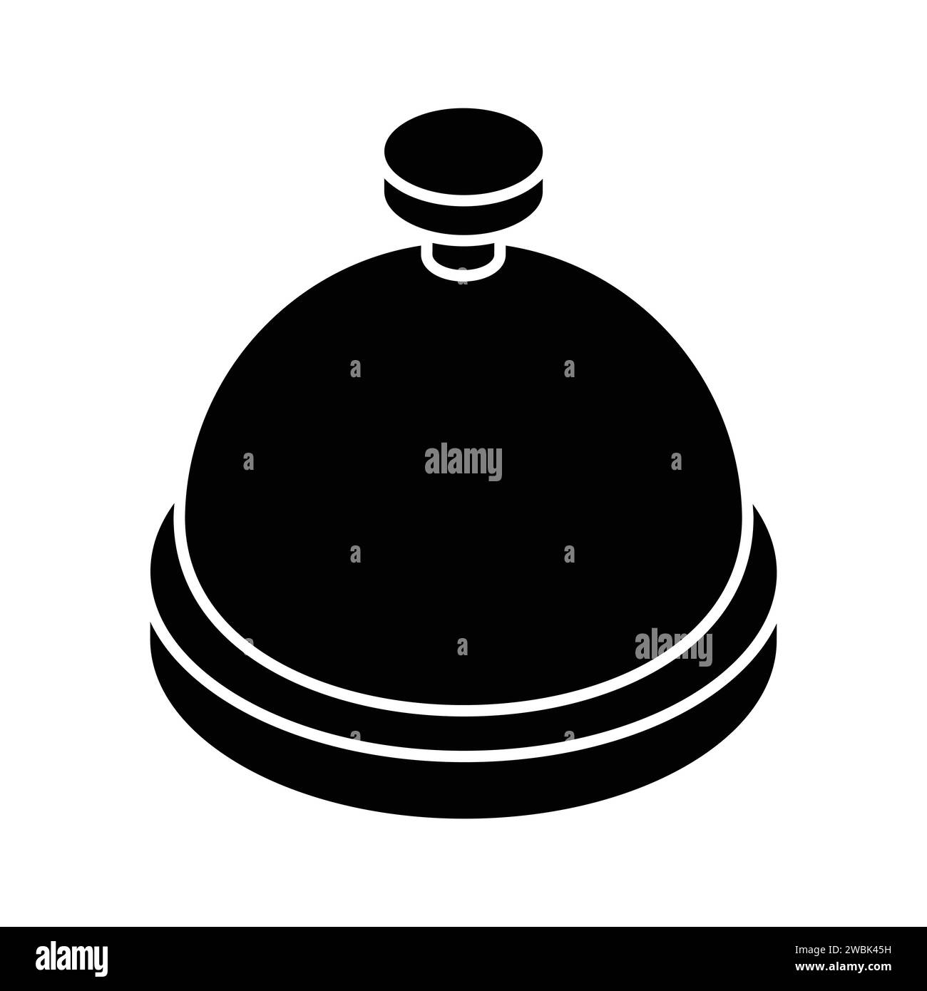 Un'icona isometrica del food cloche in stile moderno, facile da usare e scaricare Illustrazione Vettoriale