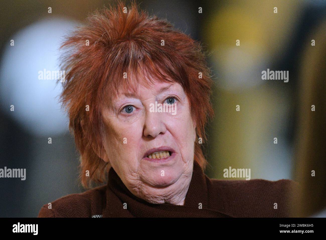 Edimburgo Scozia, Regno Unito 11 gennaio 2024. Christine Grahame al Parlamento scozzese. credit sst/alamy live news Foto Stock