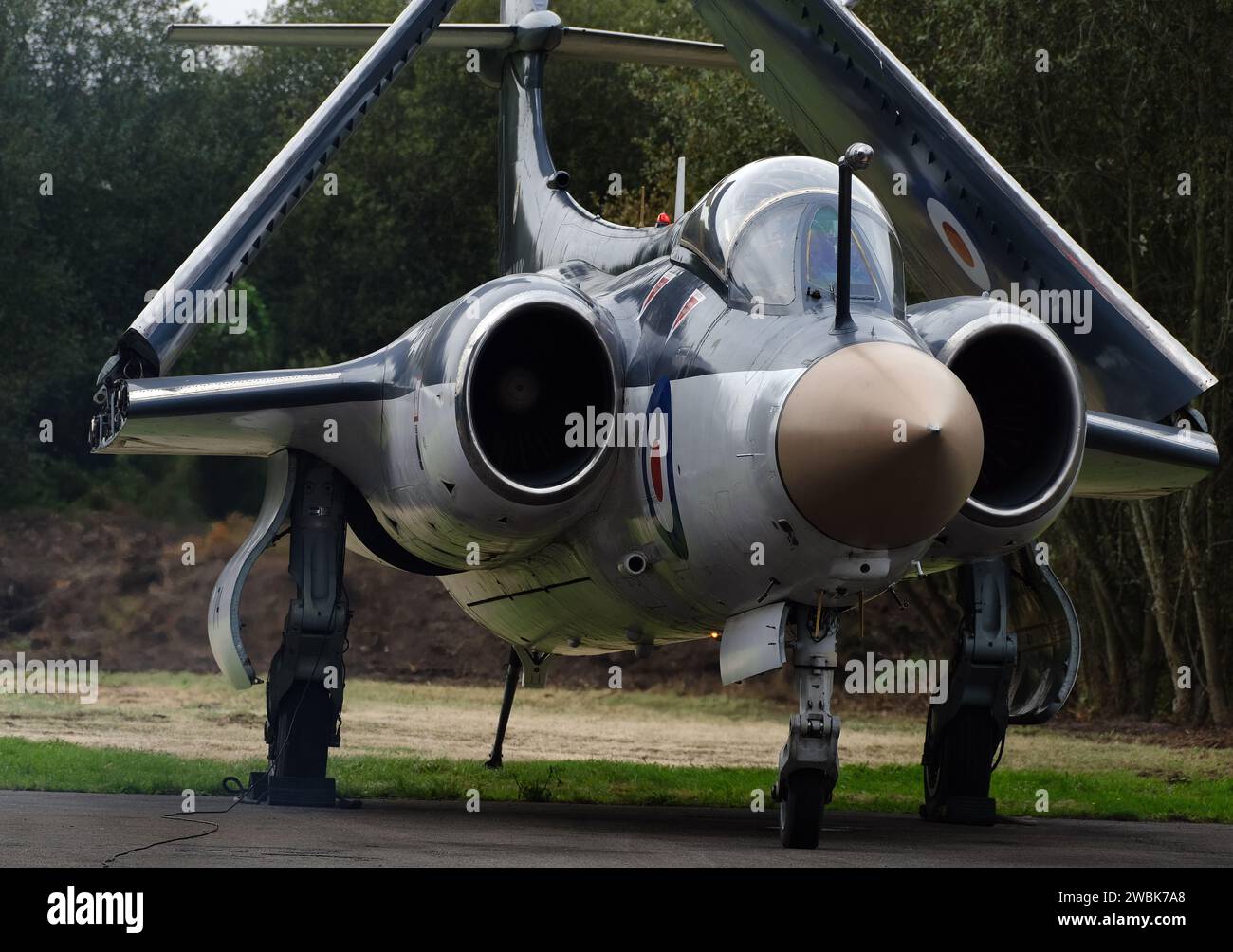 Il Blackburn Buccaneer è un velivolo d'attacco in grado di supportare la portaerei britannico progettato negli anni '1950s per la Royal Navy. Foto Stock