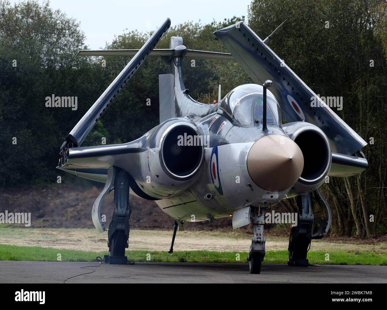 Il Blackburn Buccaneer è un velivolo d'attacco in grado di supportare la portaerei britannico progettato negli anni '1950s per la Royal Navy. Foto Stock